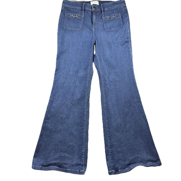 Lane Bryant Jeans Signature Fit High-Rise Dressy Flare Flex Magic Size 14 C196 - Picture 1 of 10